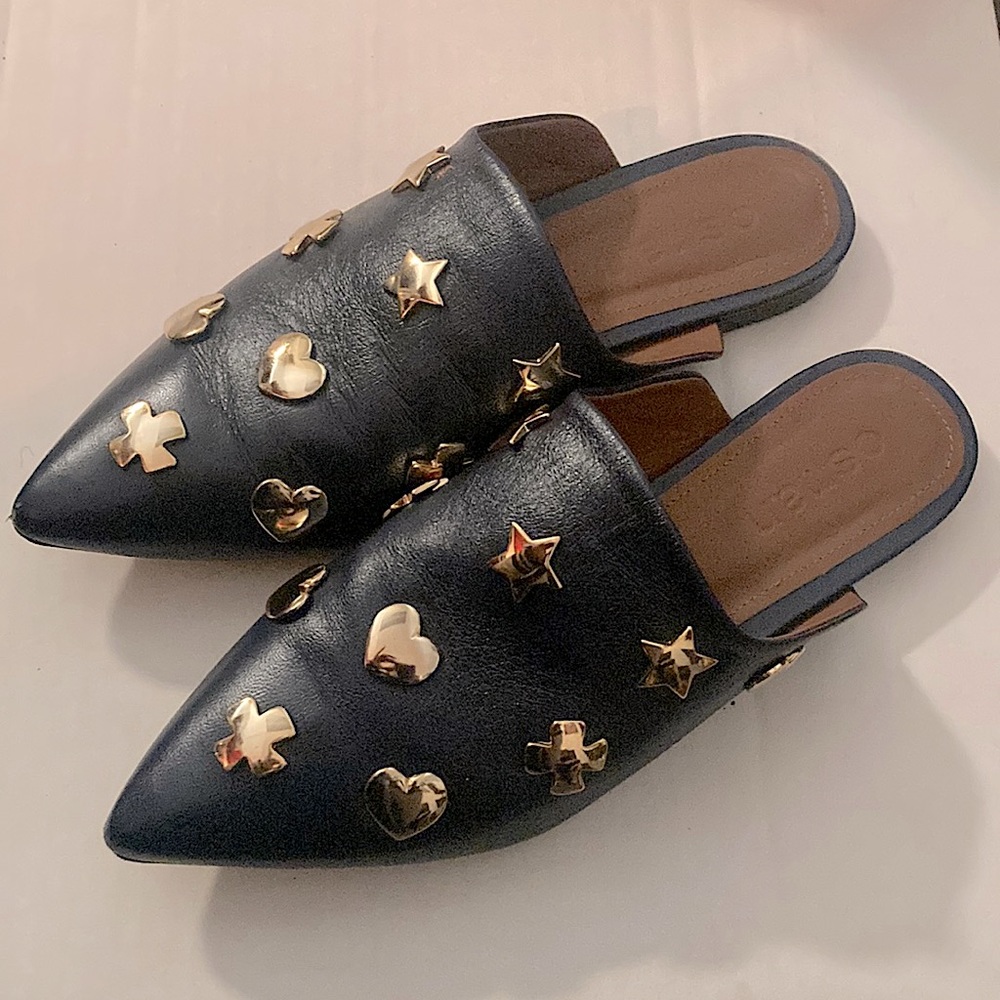OSMAN Leather Slippers, size 36